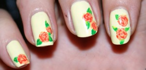 9 Simple and Easy Rose Nail Art Designs with Images