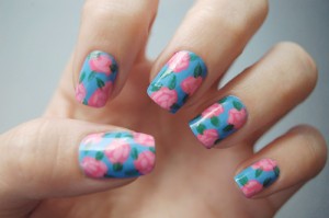 9 Simple and Easy Rose Nail Art Designs with Images