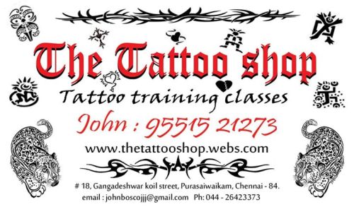 Top 10 Tattoo Parlours In Chennai