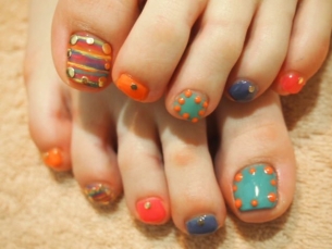 Crafty Pedicure Nail Art Designs