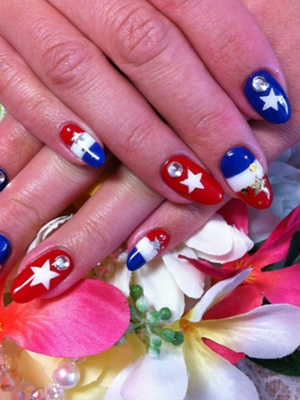 Fourth of July Nail Art and Toe Nail Designs