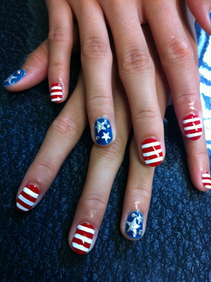 Fourth of July Nail Art and Toe Nail Designs