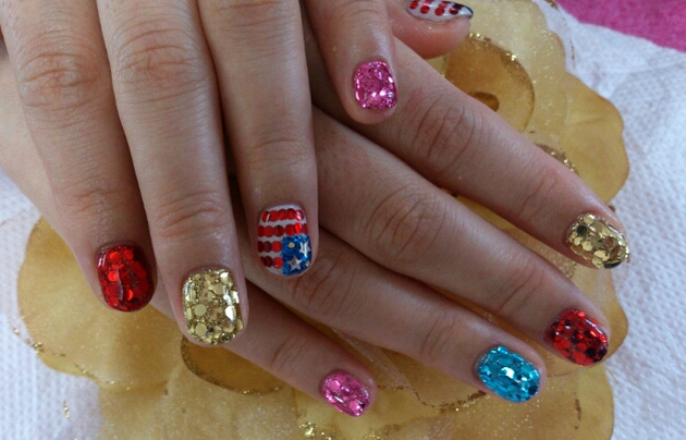 Fourth of July Nail Art and Toe Nail Designs