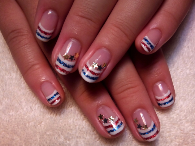 Fourth of July Nail Art and Toe Nail Designs