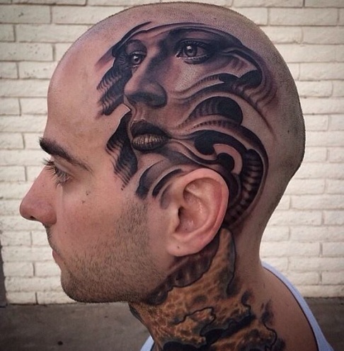9 Most-Liked Head Tattoos for Women and Men