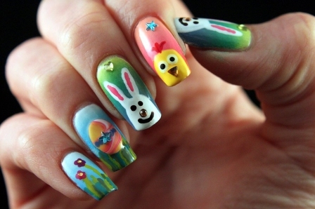 9 Simple Easter Nail Art Designs With Pictures